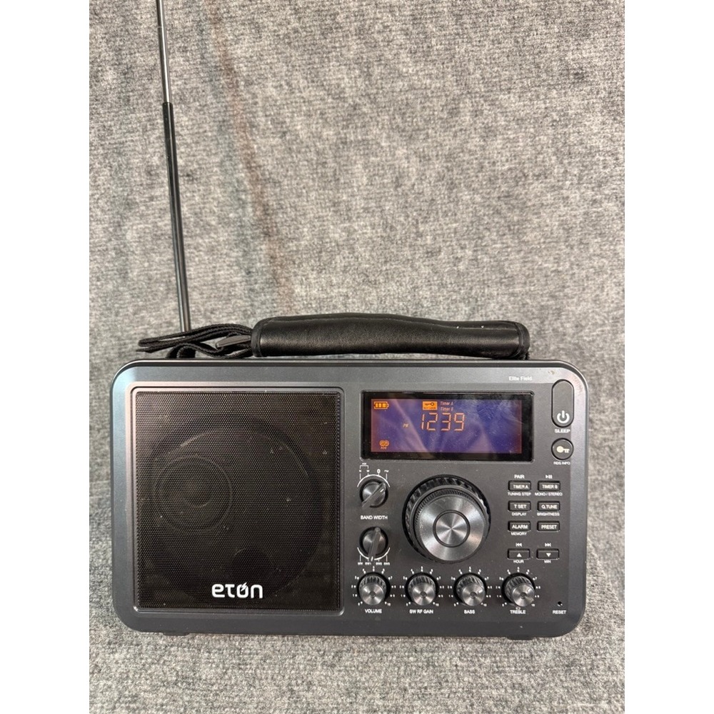 Eton Elite Field AM FM Shortwave Bluetooth Desktop Radio Black NELITEFIELD